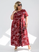 Платье женское "Маки"