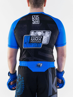 Рашгард с коротким рукавом TFG Союз ММА России (Lite) ( черный-синий)