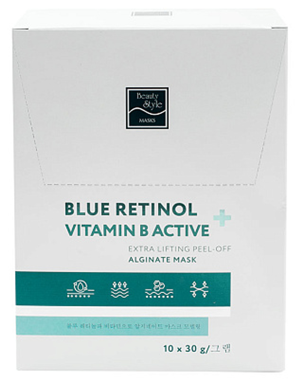 Альгинатная лифтинг-маска "Retinol + Vitamin B Active 30 гр*10 шт Beauty Stylе (упругость, тон, регенерация)