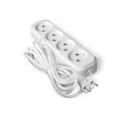 Удлинитель "UNIVersal" У6-766 М ПВС 2*0,75 4гн. б/з 3м (еврослот)