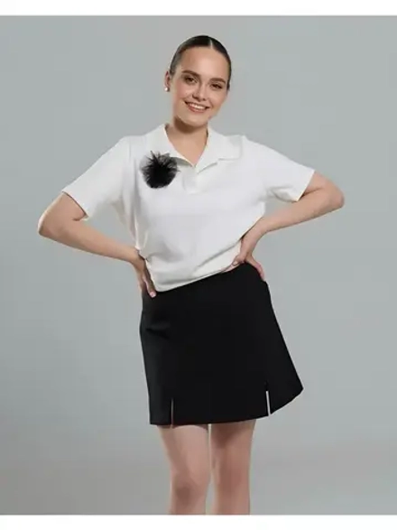 Футболка поло из вискозы праздничная