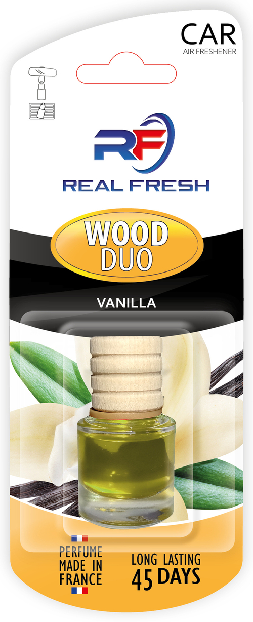 ОСВЕЖИТЕЛЬ ВОЗДУХА REAL FRESH WOOD-DUO VANILLA