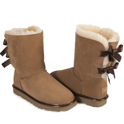 Угги Bailey Bow II Metallic Chestnut