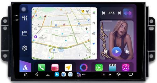 Магнитола для Chery Tiggo 3 2017-2020 - FarCar S500-TS20 монитор 9.5" 2K QLED на Android 14, Быстрейшая, CarPlay, 4G SIM-слот