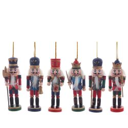 GAEM Набор из 6шт Украшение новогоднее "Щелкунчик", L27 W4 H13,5 см