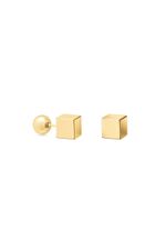 BUBBLE SQUARE EARRINGS
