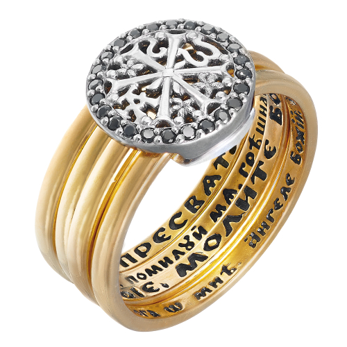 Кольцо из серебра/Позолота