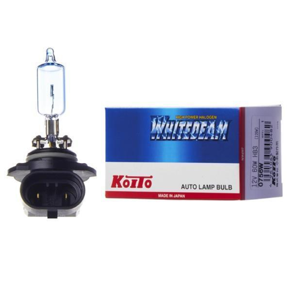 Лампа KOITO высокотемпературная Whitebeam 9005 (HB3) 12V 65W (120W)