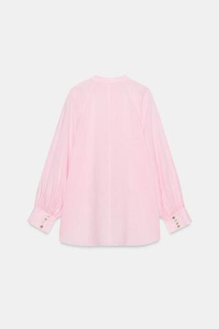 ZARA СВОБОДНАЯ РУБАШКА С РАМИ — ZW COLLECTIO, РОЗОВЫЙ