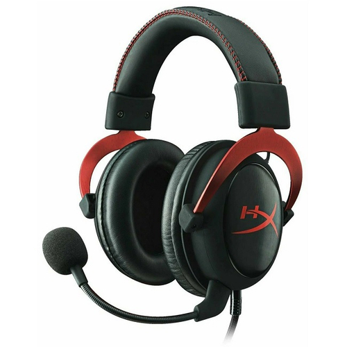 Компьютерная гарнитура Hyperx Cloud II RED, Hi-Fi, Surround Sound 7.1, черный/красный (KHX-HSCP-RD), (4P5M0AA)