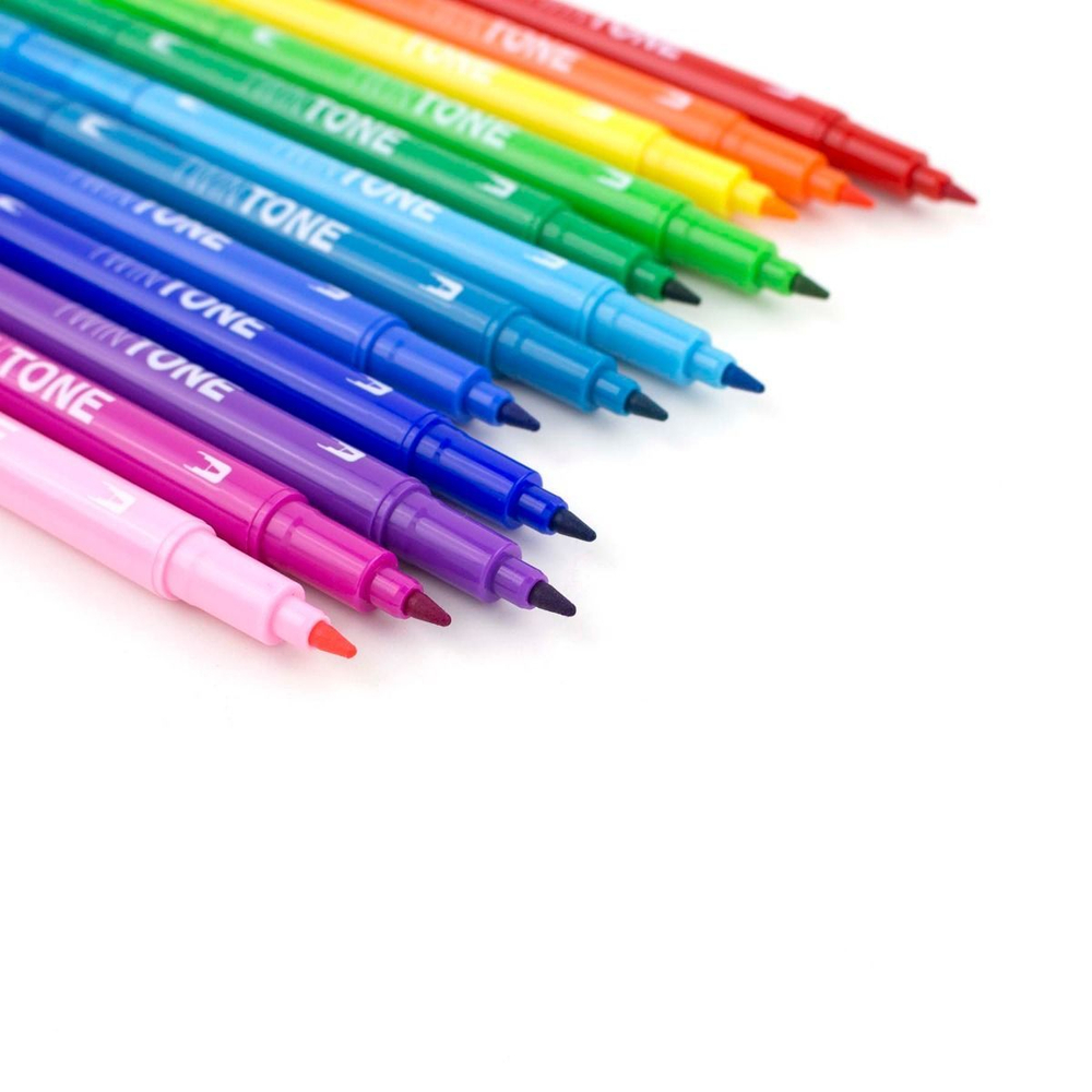 Tombow TwinTone 12 Color Rainbow Set