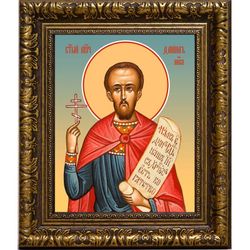 Даниил Никопольский (Армянский) мученик. Икона на холсте.