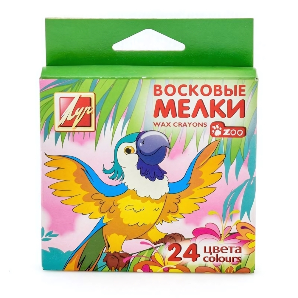 Мелки восковые 24цв. "Zоо" (Луч)