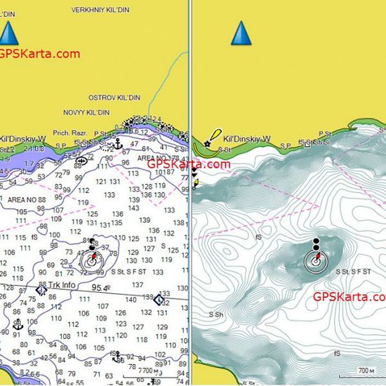Индийский океан, Бенгальский залив, Индия, Мальдивы карта глубин Garmin BlueChart G3 HXAW003R