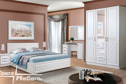 Спальня Флоренция рельеф пастель