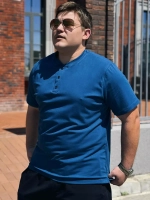 Футболка поло синий