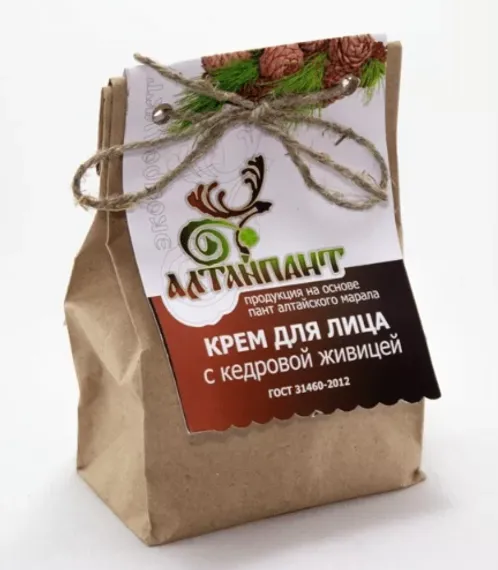 Пантовый крем для лица с кедровой живицей