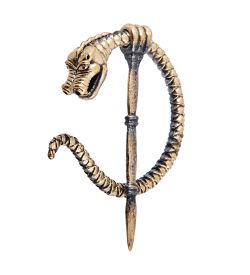 AM-3946 Заколка «Змея» (латунь)