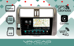 Магнитола для Toyota Land Cruiser Prado 150 2009-2013 (рамка бронза) - Vaycar VA77-0065 на Android 13, 8-ядер, 4G SIM-слот