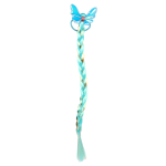 Заколка с волосами бантом 3-4 цвет а микс, блистер с-30964