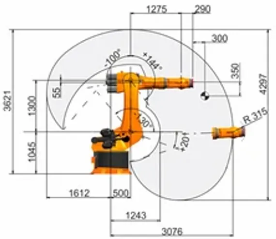 Промышленный робот KUKA KR 500 FORTEC, KR 500 R2830 F