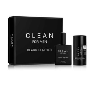 Clean For Men Black Leather