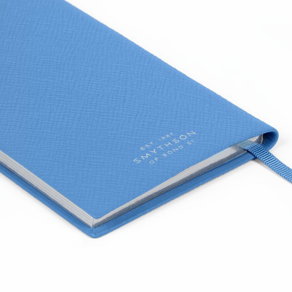 Smythson Ежедневник 2026 Panama Weekly Diary with Pocket, Navy
