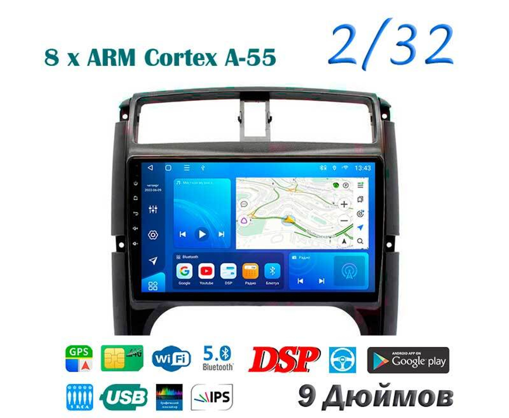 Topway TS18 2+32GB 8 ядер для Suzuki Jimny 2006-2018