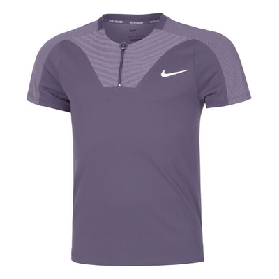 Мужское теннисное поло Nike Dri-Fit Advantage Court Slim UL RG Polo Men - Grey, Lilac