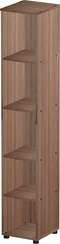 Стеллаж узкий Стандарт-Pro ясень шимо темный
