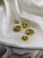 Пуговицы в форме узелка золотистые Боттег.