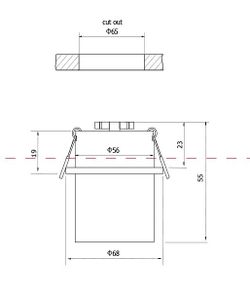 Встраиваемый светильник Maytoni Reif DL050-01W