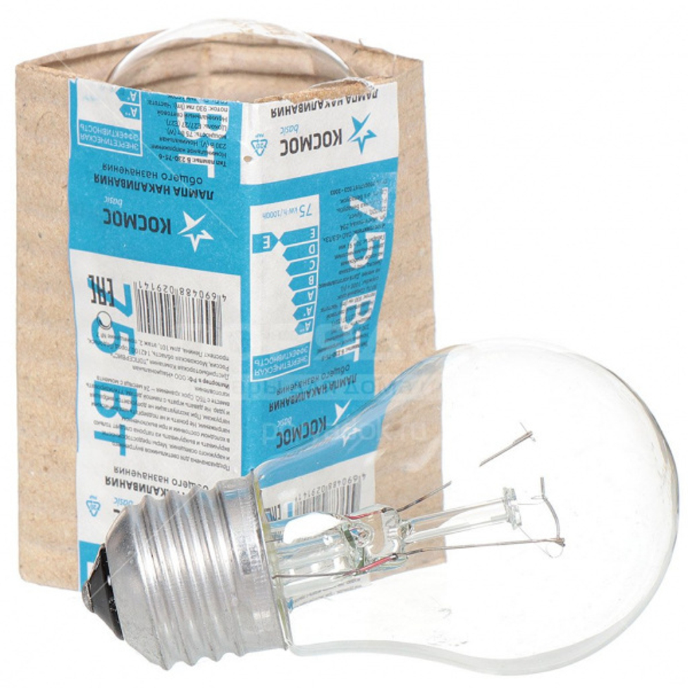 Лампа накаливания Космос, Е27, 95 Вт (гофра)