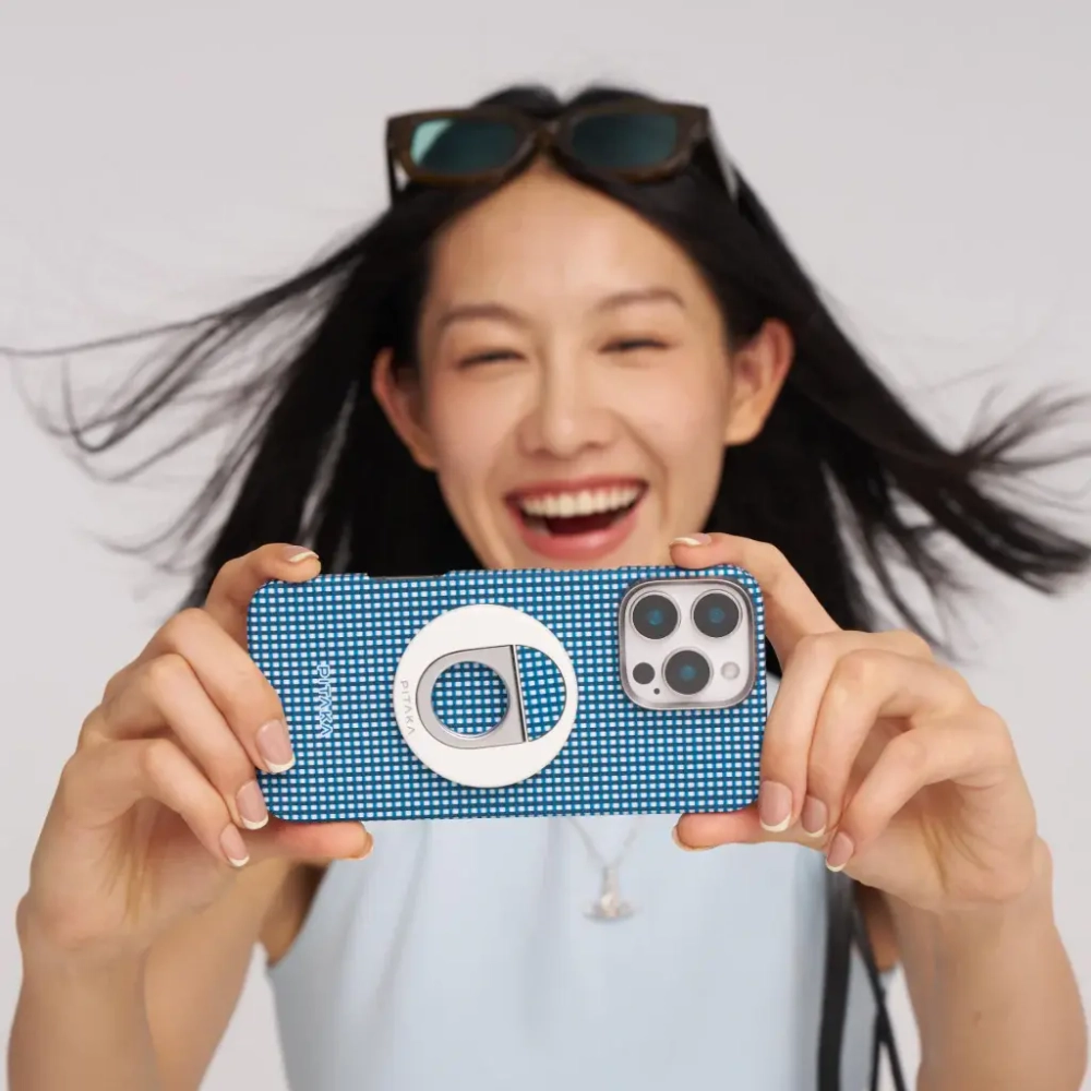 Чехол Pitaka Ultra-Slim Case для iPhone 16 Plus, Ocean Blue (KI1602OCE)