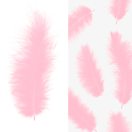 Перья розовый 30 шт