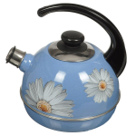 Чайник сталь, эмал, 3.5 л, свист, руч консоль, Рубин, С2505, син туман, T04/35/08/05/ 13/ 14