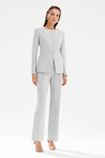 1982 Жакет женский (серый меланж)