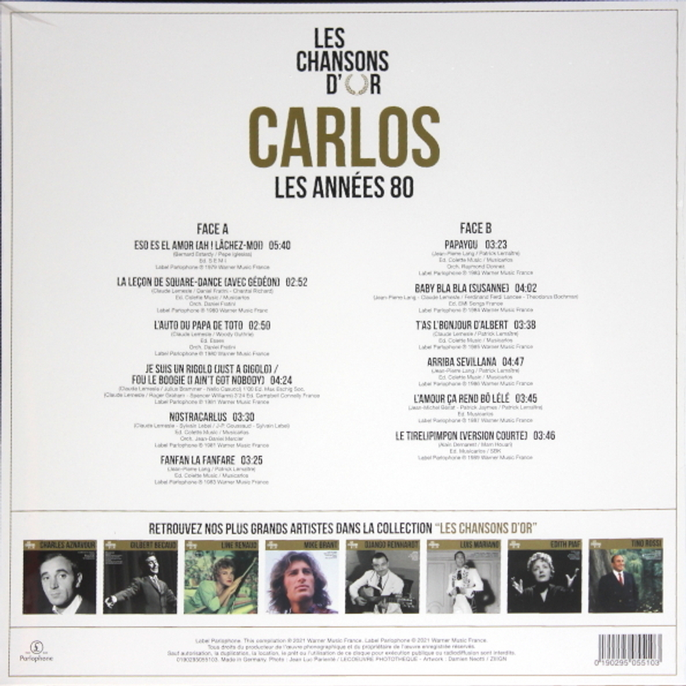 Carlos / Les Сhansons D'or - Les Annees 80 (LP)