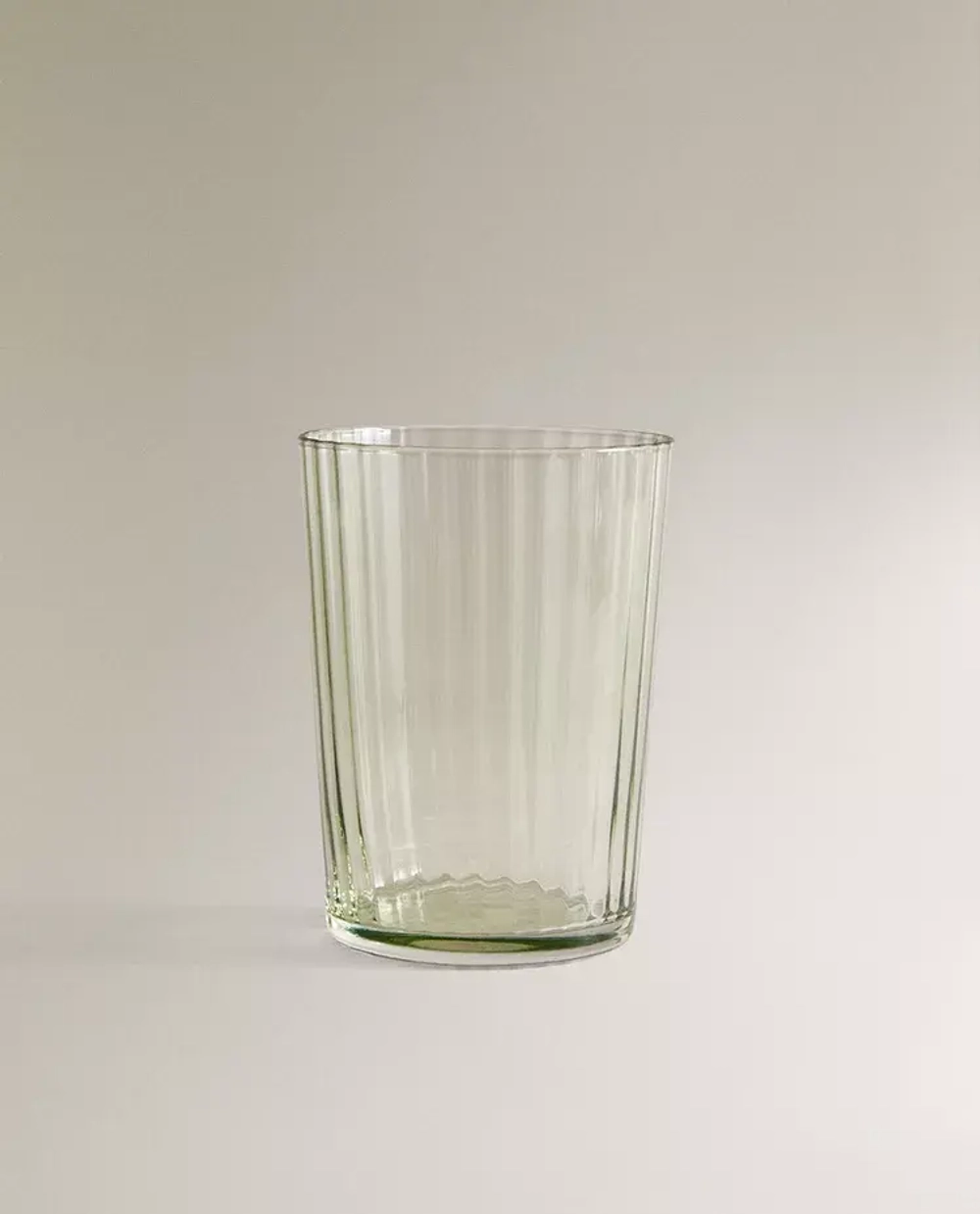 ZARA HOME СТЕКЛЯННЫЙ СТАКАН ДЛЯ ПРОХЛАДИТЕЛЬНЫХ НАПИТКОВ, ЗЕЛЕНЫЙ