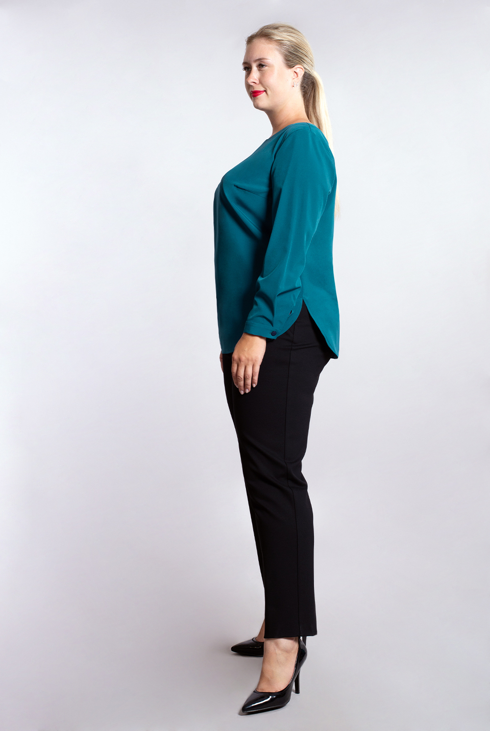 Блузка женская 1567А, морск.волна #86МВ091567А