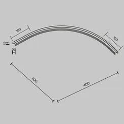 Комплектующие для систем освещения с токоведущими элементами Technical TRA172CL-R300-11B