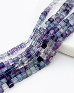 Флюорит, размер около 3,8 мм, цена за 47-48 шт (1/2 нити)