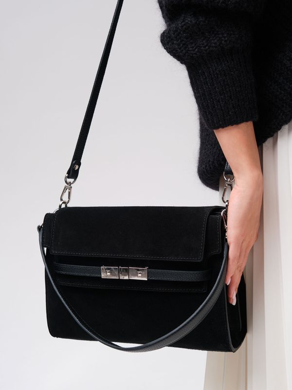 Замшевая сумка Rachel DBR 31361 черный