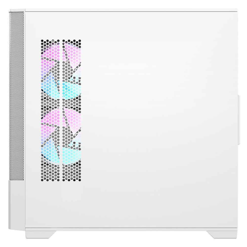Корпус darkFlash DK415M, Без БП, mATX, белый, 2xFRGB FAN, 2xUSB2, 1xUSB3, бок: закалённое стекло на шарнирах (DK415M-FWH)