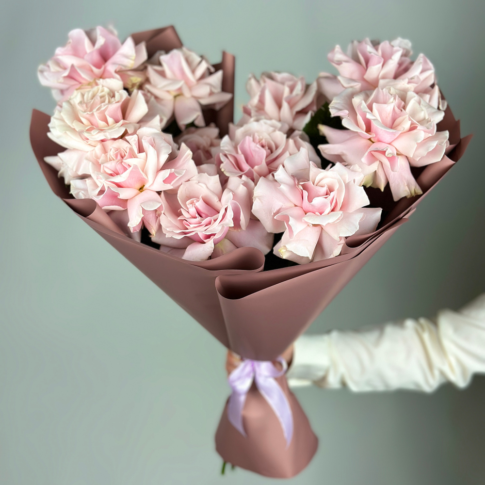 Букет 11 розовых французских роз