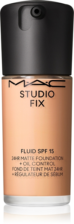 MAC Cosmetics Studio Fix Fluid SPF 15 24HR Matte Foundation + Oil Control - Матирующая тональная основа SPF 15, 30 ml