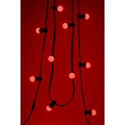 Лампочка светодиодная ЭРА STD ERARL45-E27 E27 / Е27 1Вт шар красный для белт-лайт | Профессиональное праздничное и новогоднее освещение