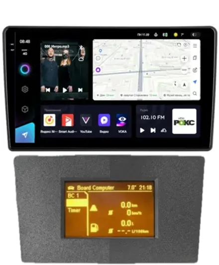 Магнитола для Opel Astra H (перенос БК вниз, серая) - Teyes CC3-2K QLed Android 10, ТОП процессор, SIM-слот, CarPlay