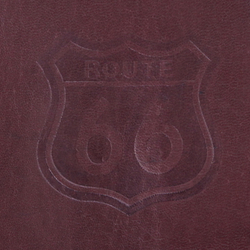 Обложка для паспорта Route 66 коричневая с тиснением