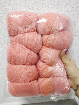 Розовый, арт. 10, моточный меринос
